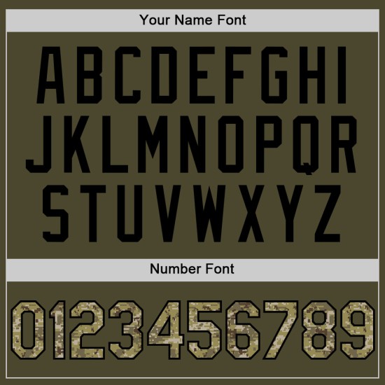 Salute Olive Service für authentisches, maßgefertigtes, ärmelloses Baseball-Trikot in Camo-Schwarz Salute Olive Service für authentisches, maßgefertigtes, ärmelloses Baseball-Trikot in Camo-Schwarz