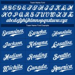 Benutzerdefiniertes authentisches Baseball-Trikot in Königsblau Benutzerdefiniertes authentisches Baseball-Trikot in Königsblau