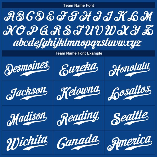 Benutzerdefiniertes authentisches Baseball-Trikot in Königsblau Benutzerdefiniertes authentisches Baseball-Trikot in Königsblau