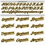 Shape Custom Authentic Navy-Gold Design Weiß 3D Jersey Baseball Scharfes Abstraktes Muster Shape Custom Authentic Navy-Gold Design Weiß 3D Jersey Baseball Scharfes Abstraktes Muster