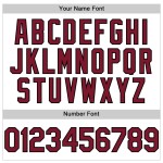 Crimson-Schwarz Baseball Jersey Weiß Authentic Line Custom Crimson-Schwarz Baseball Jersey Weiß Authentic Line Custom