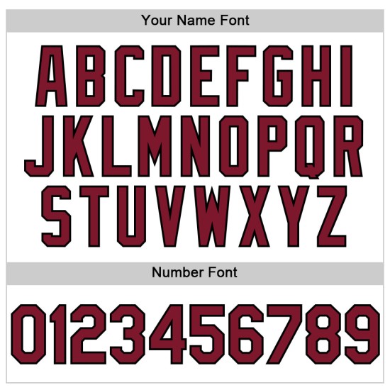 Crimson-Schwarz Baseball Jersey Weiß Authentic Line Custom Crimson-Schwarz Baseball Jersey Weiß Authentic Line Custom