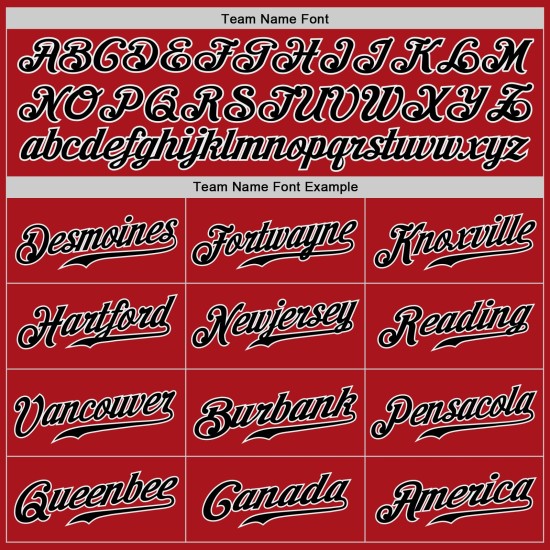 Benutzerdefiniertes authentisches rot-schwarz-weißes Baseball-Trikot Benutzerdefiniertes authentisches rot-schwarz-weißes Baseball-Trikot