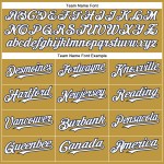 Weiß-Marineblau Authentic Baseball Custom Old Jersey Gold Weiß-Marineblau Authentic Baseball Custom Old Jersey Gold