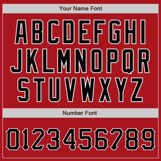 Benutzerdefiniertes authentisches rot-schwarz-weißes Baseball-Trikot Benutzerdefiniertes authentisches rot-schwarz-weißes Baseball-Trikot