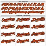 Fade Authentic Fashion Baseball Weiß Nadelstreifen Jersey Orange-Schwarz Custom Fade Authentic Fashion Baseball Weiß Nadelstreifen Jersey Orange-Schwarz Custom