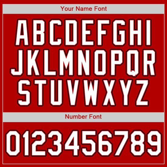 Benutzerdefiniertes rot-weiß-schwarzes authentisches Baseball-Trikot Benutzerdefiniertes rot-weiß-schwarzes authentisches Baseball-Trikot