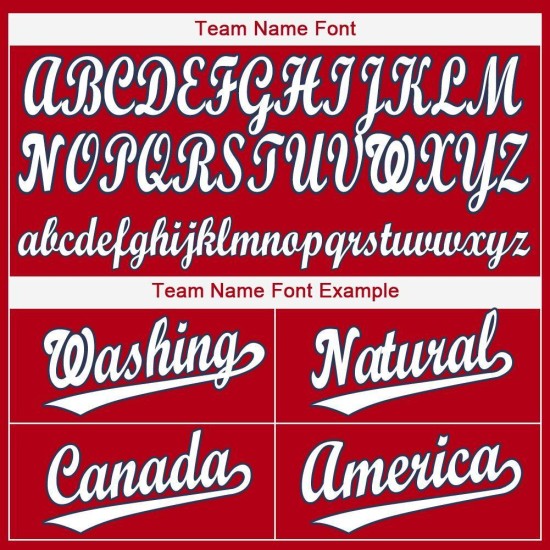 Benutzerdefiniertes rot-weiß-marineblaues Baseballtrikot Benutzerdefiniertes rot-weiß-marineblaues Baseballtrikot