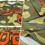 Benutzerdefiniertes Camo Orange-Schwarz Authentic Salute To Service Baseball-Trikot Benutzerdefiniertes Camo Orange-Schwarz Authentic Salute To Service Baseball-Trikot