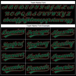 Curve Pattern Custom Solid Authentic 3D Grün-Rot Design Schwarz Kelly Jersey Baseball Curve Pattern Custom Solid Authentic 3D Grün-Rot Design Schwarz Kelly Jersey Baseball