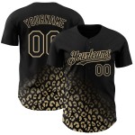 3D Gold Leopard Vegas Authentic Baseball Design Print Mode Benutzerdefinierte Muster Schwarz Verblassen Jersey 3D Gold Leopard Vegas Authentic Baseball Design Print Mode Benutzerdefinierte Muster Schwarz Verblassen Jersey