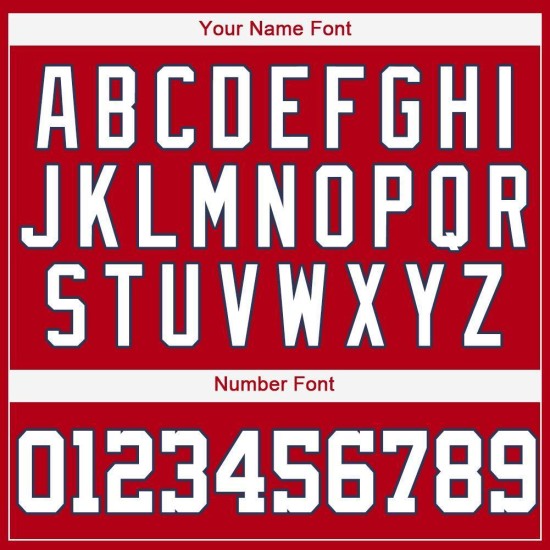 Benutzerdefiniertes rot-weiß-marineblaues Baseballtrikot Benutzerdefiniertes rot-weiß-marineblaues Baseballtrikot