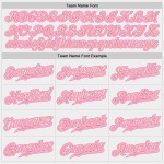 Benutzerdefiniertes authentisches Baseball-Trikot in Weiß und Mittelpink Benutzerdefiniertes authentisches Baseball-Trikot in Weiß und Mittelpink