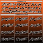 Benutzerdefinierte Orange Schwarz-Weiß Authentic Fade Fashion Baseball Jersey Benutzerdefinierte Orange Schwarz-Weiß Authentic Fade Fashion Baseball Jersey