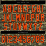 Benutzerdefiniertes Camo Orange-Schwarz Authentic Salute To Service Baseball-Trikot Benutzerdefiniertes Camo Orange-Schwarz Authentic Salute To Service Baseball-Trikot