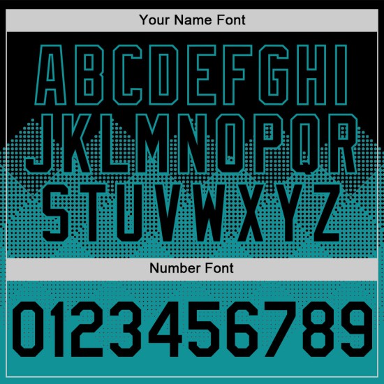 3D Jersey Farbverlauf Quadrat Schwarz Baseball Teal Muster Formen Authentisches Design Custom 3D Jersey Farbverlauf Quadrat Schwarz Baseball Teal Muster Formen Authentisches Design Custom