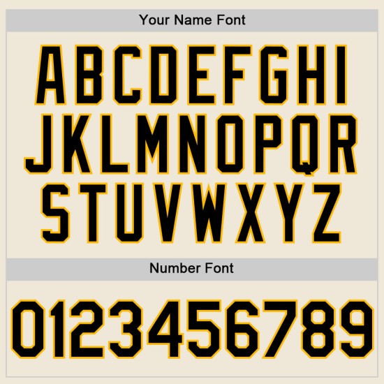 Custom Line Creme Jersey Authentic Schwarz-Gold Baseball Custom Line Creme Jersey Authentic Schwarz-Gold Baseball