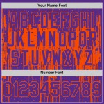 Tropfendes benutzerdefiniertes Muster Baseball Jersey Lila Authentisches 3D Orange Art Splatter Design Tropfendes benutzerdefiniertes Muster Baseball Jersey Lila Authentisches 3D Orange Art Splatter Design