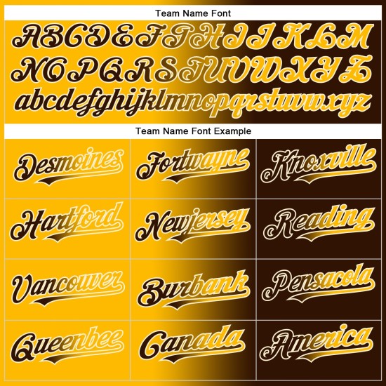 Gradient Fashion Custom Authentic Braun Gold-Creme Jersey Baseball Gradient Fashion Custom Authentic Braun Gold-Creme Jersey Baseball