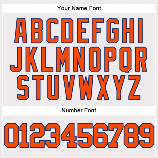 Custom Baseball Weiß Jersey Orange-Royal Authentic Custom Baseball Weiß Jersey Orange-Royal Authentic