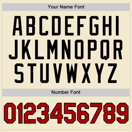 Authentisches Cream Baseball Jersey Throwback Custom Rot-Schwarz Authentisches Cream Baseball Jersey Throwback Custom Rot-Schwarz