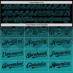 3D Jersey Farbverlauf Quadrat Schwarz Baseball Teal Muster Formen Authentisches Design Custom 3D Jersey Farbverlauf Quadrat Schwarz Baseball Teal Muster Formen Authentisches Design Custom