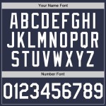 Weißes, marineblaues authentisches Baseball-Trikot im Retro-Look Weißes, marineblaues authentisches Baseball-Trikot im Retro-Look