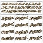 Fashion Custom Baseball Vegas Authentic Weiß Jersey Fade Gold-Schwarz Nadelstreifen Fashion Custom Baseball Vegas Authentic Weiß Jersey Fade Gold-Schwarz Nadelstreifen