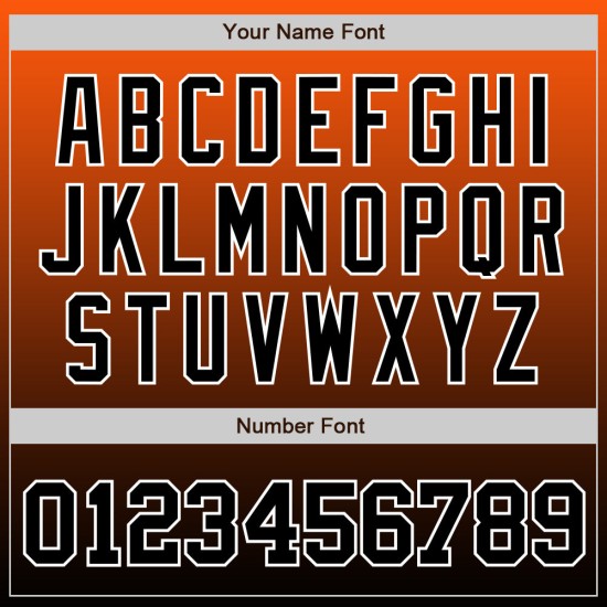 Benutzerdefinierte Orange Schwarz-Weiß Authentic Fade Fashion Baseball Jersey Benutzerdefinierte Orange Schwarz-Weiß Authentic Fade Fashion Baseball Jersey