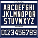 Benutzerdefiniertes authentisches Baseball-Trikot in Marineblau, Weiß und Altgold mit Nadelstreifen Benutzerdefiniertes authentisches Baseball-Trikot in Marineblau, Weiß und Altgold mit Nadelstreifen