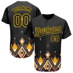 Gelb Schwarz Design Authentische Baseball Muster Stil Ethnische Jersey Afrikanische Gelb Schwarz Design Authentische Baseball Muster Stil Ethnische Jersey Afrikanische