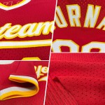 Weiß Throwback Custom Authentic Jersey Baseball Rot Weiß Throwback Custom Authentic Jersey Baseball Rot