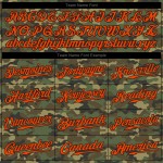 Benutzerdefiniertes Camo Orange-Schwarz Authentic Salute To Service Baseball-Trikot Benutzerdefiniertes Camo Orange-Schwarz Authentic Salute To Service Baseball-Trikot