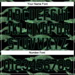 Authentische 3D Custom Jersey Schwarz Design Krokodil Muster Grün Kelly Baseball Authentische 3D Custom Jersey Schwarz Design Krokodil Muster Grün Kelly Baseball