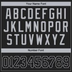 Benutzerdefiniertes schwarzes und graues authentisches Baseball-Trikot Benutzerdefiniertes schwarzes und graues authentisches Baseball-Trikot