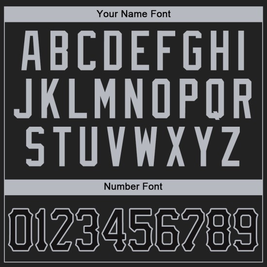 Benutzerdefiniertes schwarzes und graues authentisches Baseball-Trikot Benutzerdefiniertes schwarzes und graues authentisches Baseball-Trikot