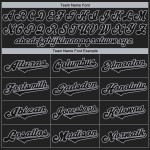 Benutzerdefiniertes schwarzes und graues authentisches Baseball-Trikot Benutzerdefiniertes schwarzes und graues authentisches Baseball-Trikot