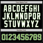 Benutzerdefinierte schwarz neongrün Nadelstreifen neongrün-weiß authentische Baseball Jersey Benutzerdefinierte schwarz neongrün Nadelstreifen neongrün-weiß authentische Baseball Jersey