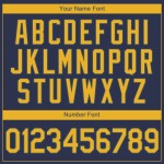 Benutzerdefiniertes authentisches Baseball-Trikot in Marineblau und Gold Benutzerdefiniertes authentisches Baseball-Trikot in Marineblau und Gold