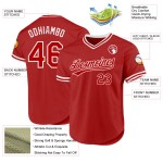Weiß Throwback Custom Authentic Jersey Baseball Rot Weiß Throwback Custom Authentic Jersey Baseball Rot