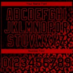 Design Schwarz Verblassen Benutzerdefinierte Leopard 3D Muster Authentische Jersey Druck Baseball Mode Rot Design Schwarz Verblassen Benutzerdefinierte Leopard 3D Muster Authentische Jersey Druck Baseball Mode Rot