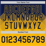 Baseball Jersey Formen Gradienten 3D Gold Navy Quadrat Authentische Muster Design Custom Baseball Jersey Formen Gradienten 3D Gold Navy Quadrat Authentische Muster Design Custom