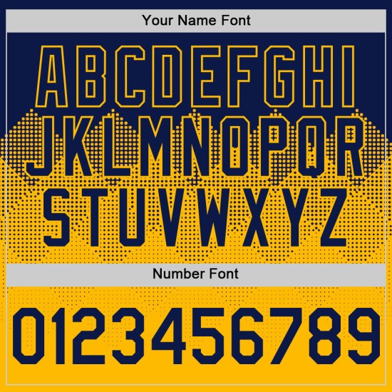 Baseball Jersey Formen Gradienten 3D Gold Navy Quadrat Authentische Muster Design Custom Baseball Jersey Formen Gradienten 3D Gold Navy Quadrat Authentische Muster Design Custom