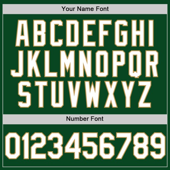 Gold Throwback Custom Weiß-Altgrün Jersey Baseball Authentic Gold Throwback Custom Weiß-Altgrün Jersey Baseball Authentic