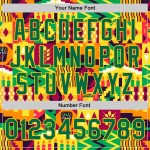 3D Muster Kwanzaa Baseball Afrikanische Kelly Jersey Grün Custom Design Glücklich Gelb Authentische 3D Muster Kwanzaa Baseball Afrikanische Kelly Jersey Grün Custom Design Glücklich Gelb Authentische