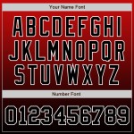 Benutzerdefinierte rot schwarz-weiß authentische verblasst Mode Baseball Jersey Benutzerdefinierte rot schwarz-weiß authentische verblasst Mode Baseball Jersey