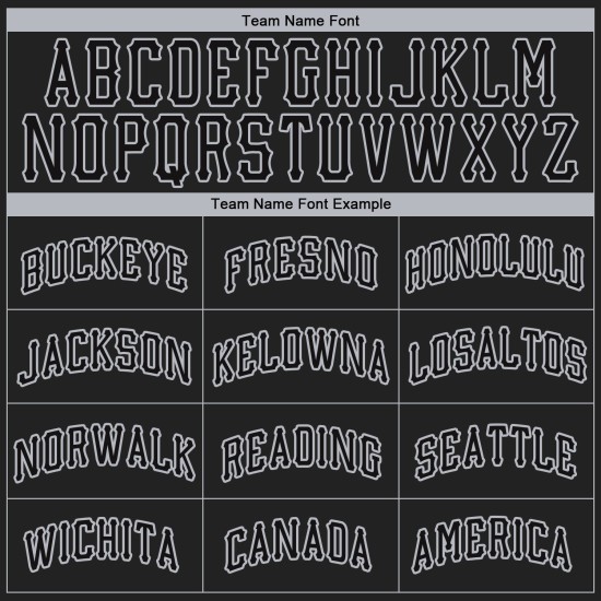 Benutzerdefiniertes schwarzes und graues authentisches Baseball-Trikot Benutzerdefiniertes schwarzes und graues authentisches Baseball-Trikot