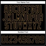 Benutzerdefiniertes schwarzes altes goldenes Nadelstreifen-Baseballtrikot in Schwarz Benutzerdefiniertes schwarzes altes goldenes Nadelstreifen-Baseballtrikot in Schwarz