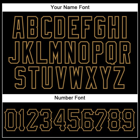 Benutzerdefiniertes schwarzes altes goldenes Nadelstreifen-Baseballtrikot in Schwarz Benutzerdefiniertes schwarzes altes goldenes Nadelstreifen-Baseballtrikot in Schwarz