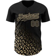 3D Gold Leopard Vegas Authentic Baseball Design Print Mode Benutzerdefinierte Muster Schwarz Verblassen Jersey 3D Gold Leopard Vegas Authentic Baseball Design Print Mode Benutzerdefinierte Muster Schwarz Verblassen Jersey